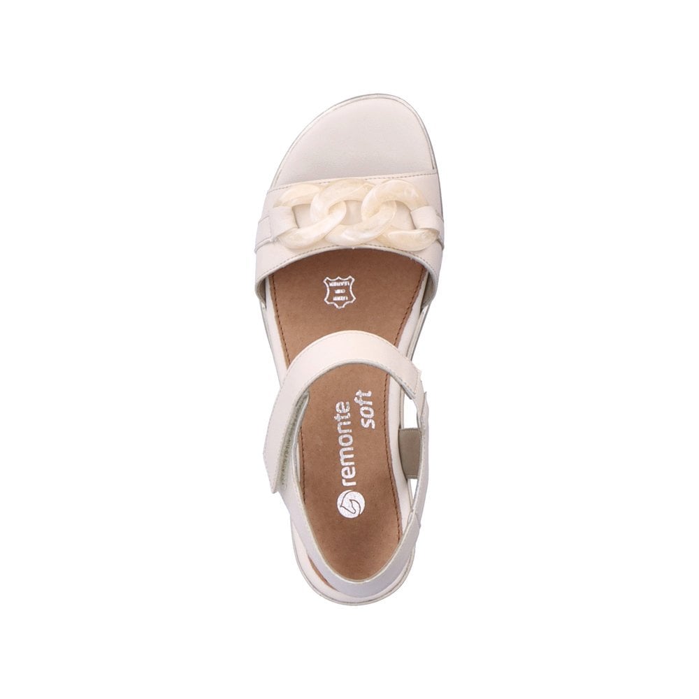 Sandales Compensées Rieker Remonte D6459-60 Beige Femme | YWY-4551527