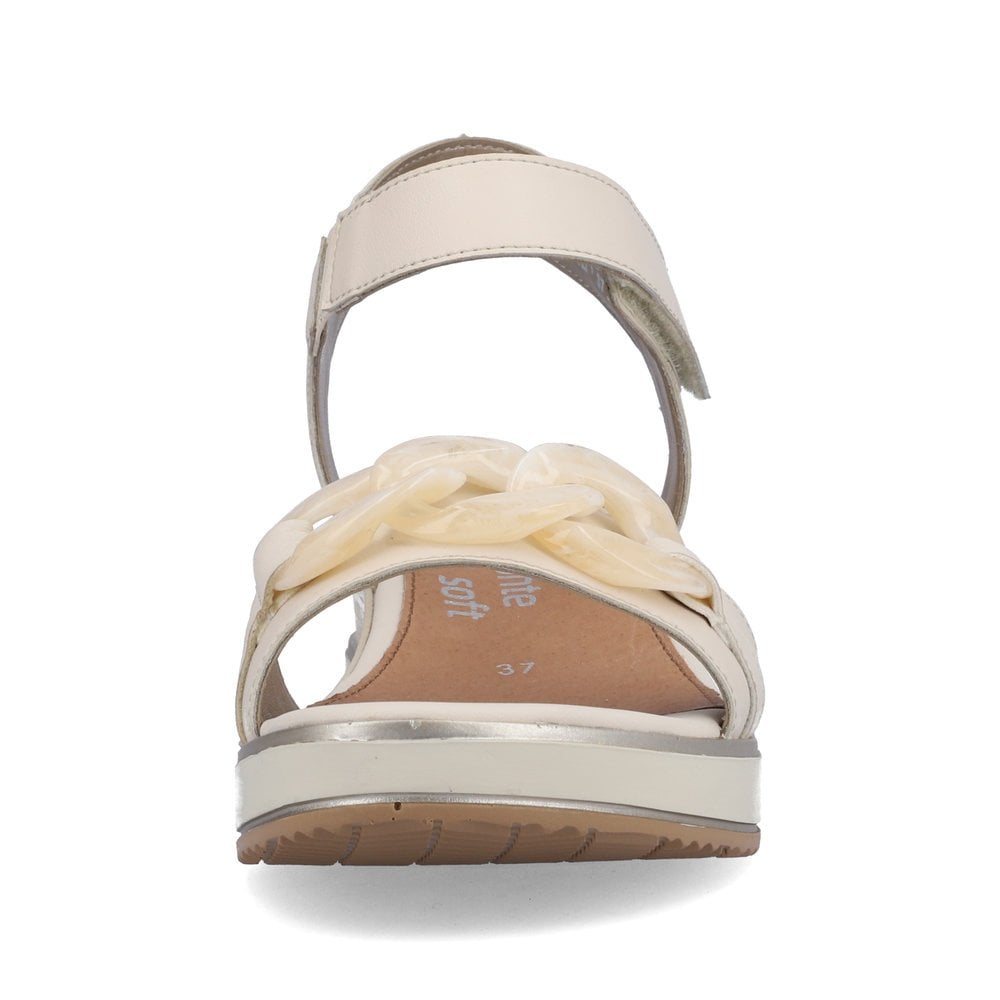 Sandales Compensées Rieker Remonte D6459-60 Beige Femme | YWY-4551527