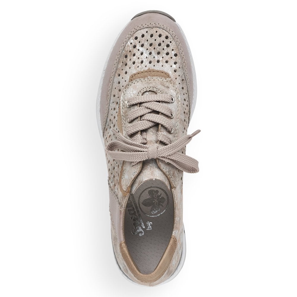Basket Rieker N4341-60 Beige Femme | PWT-7693419