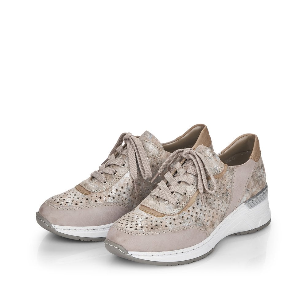 Basket Rieker N4341-60 Beige Femme | PWT-7693419