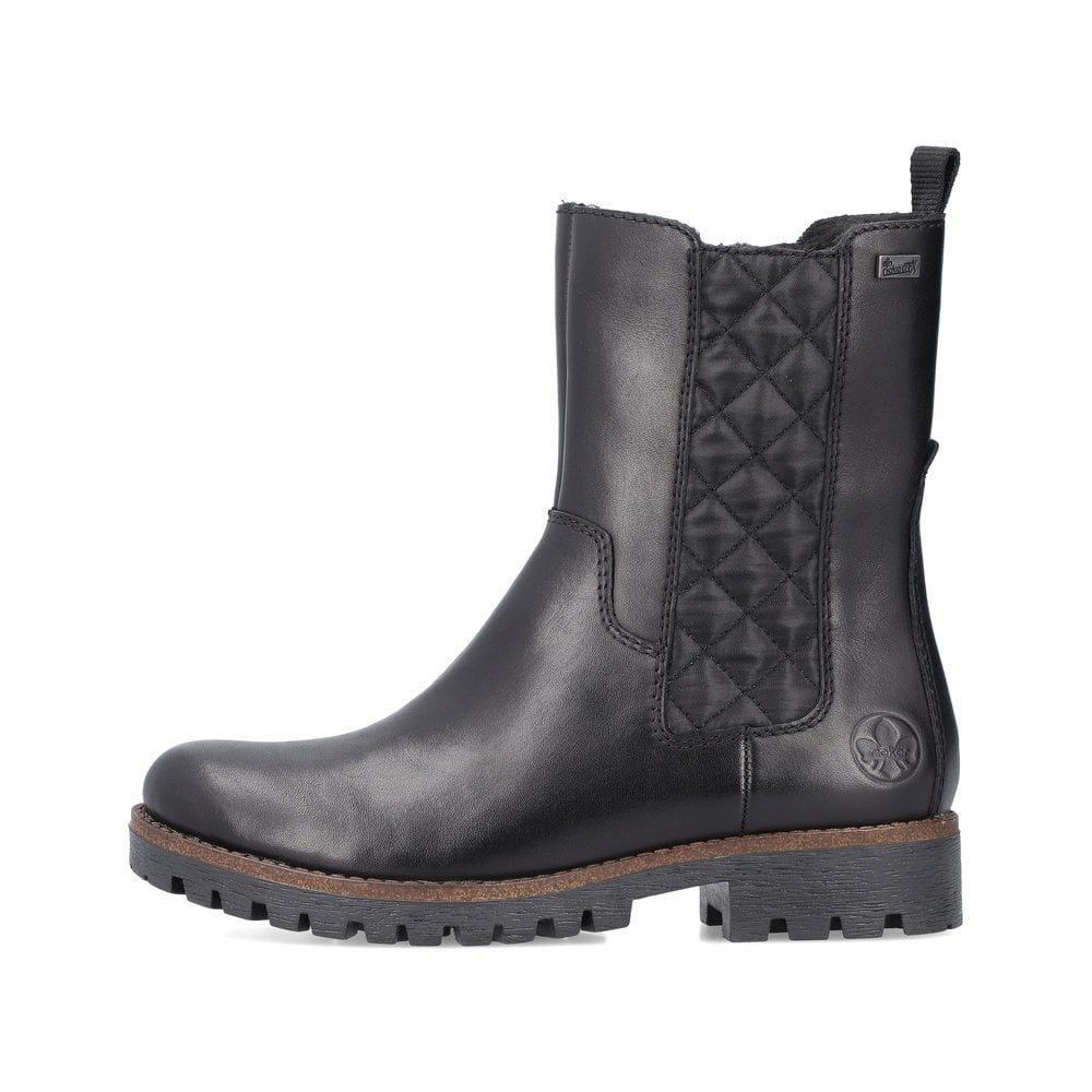 Chelsea Boots Rieker 78580-00 Noir Femme | VAW-4645158